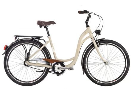 Pilsētas velosipēds Kenzel Dream Classic ar groziņu (26"/3 ātr.) bēšs (C)