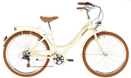 Pilsētas velosipēds Kenzel Missy Royal ar groziņu (26"/6 ātr.) bēšs (C)